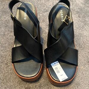 Torrid Black and Brown Women's Sandals